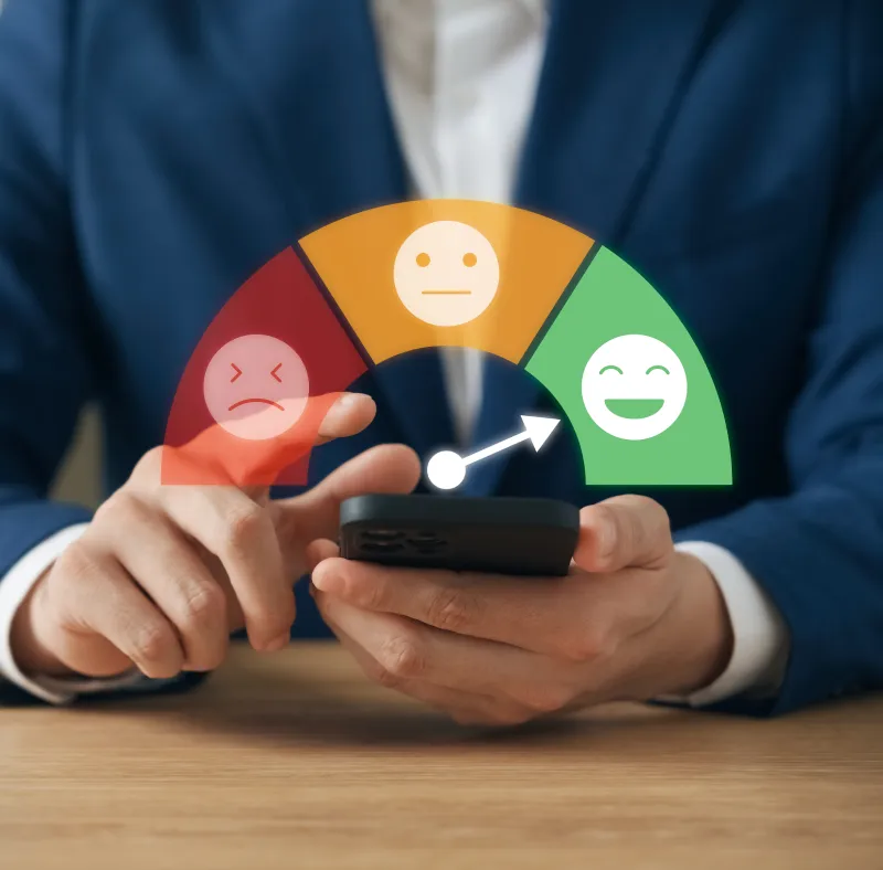 ejemplo de satisfacción al cliente