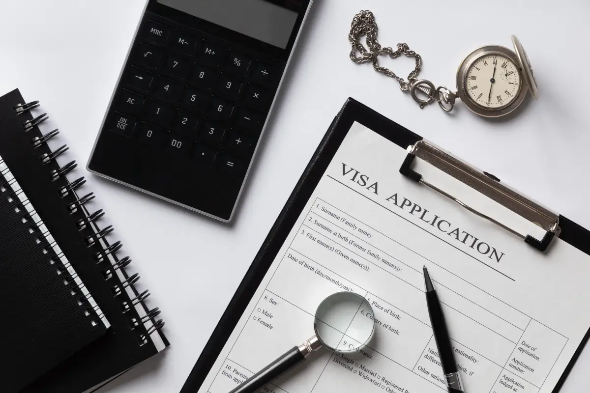 arreglo de solicitud de visa