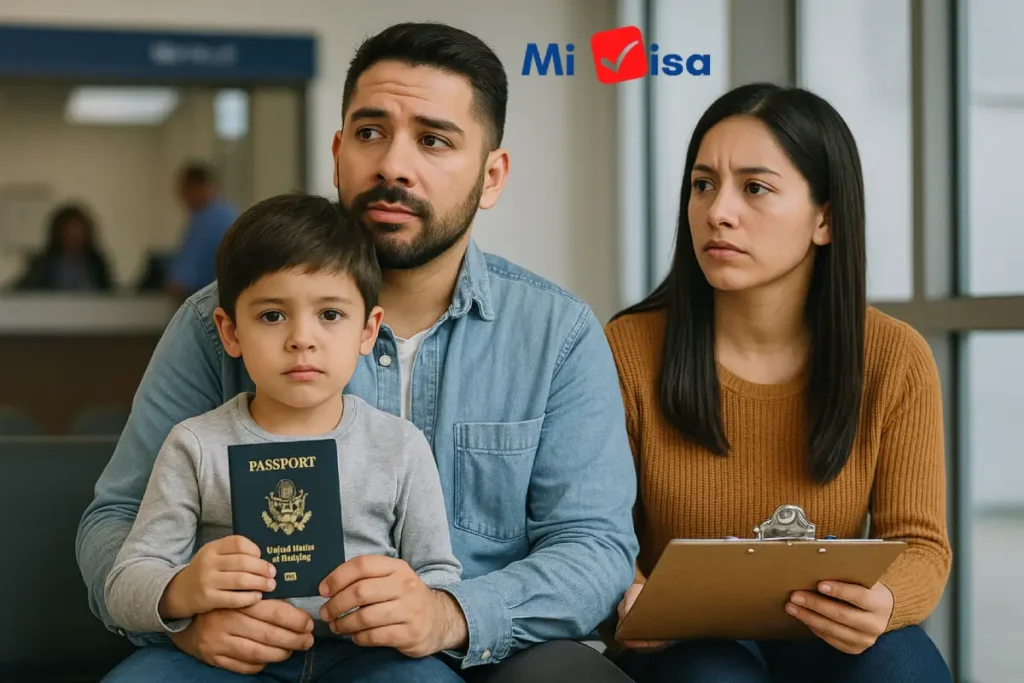 familia tramitando visa